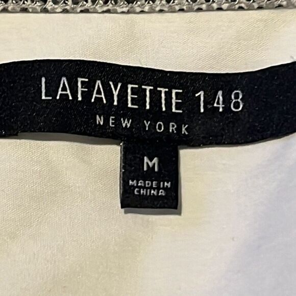Lafayette 148 sz M cuff or not blouse - Picture 7 of 8